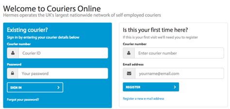 hermes courier online chat|mycouriersonline sign in.